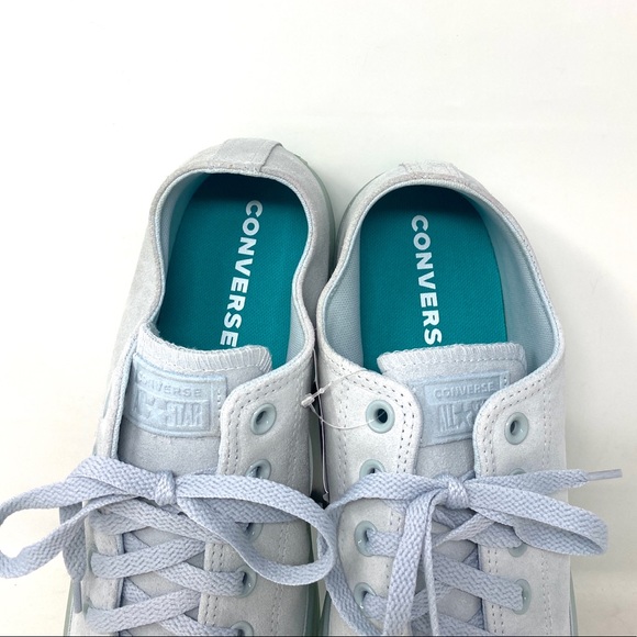 💖MEGA SALE💖Converse Chuck Taylor Shoes Men’s AS Low Polar Blue Suede 166140C - Picture 6 of 9